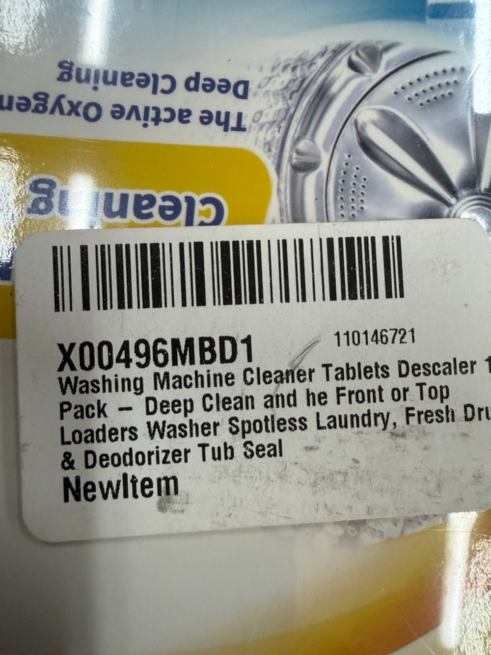 5 boxes of 12 Pack-60 total tablets.Blue & White Washing Machine Cleaning Tablet - Picture 2 of 5